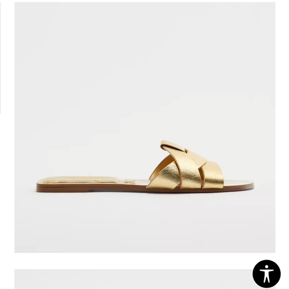 Zara Gold Women Sandals (7) - Picture 3 of 11